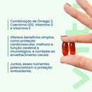 Ômega 3 em 1: Ômega 3 com Coenzima Q10 e Vitaminas D e E