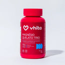 Magnésio Quelato Trio 350mg | Bisglicinato, Dimalato e Taurato com Vitamina B6 (60 Cápsulas)
