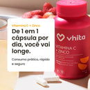 Vitamina C com Zinco em cápsulas de 1000mg - Zero Calorias